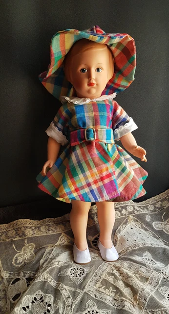 Ensemble Vêtements Pour Poupée Françoise Vintage - Patron Modes Et Travaux 1954