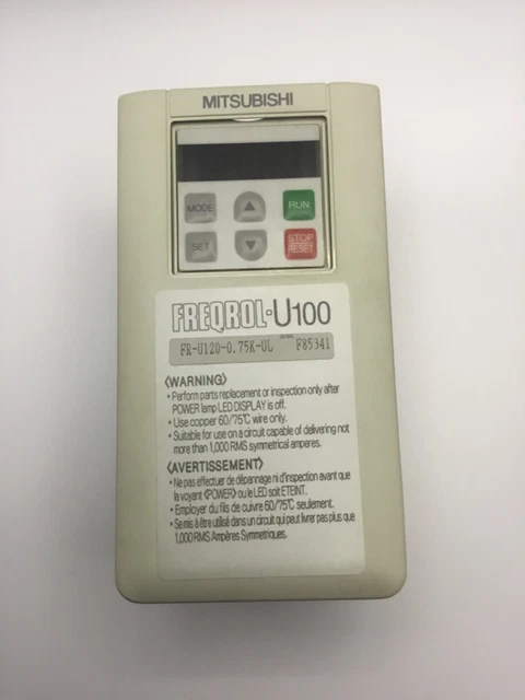 Inverter Mitsubishi FR-U120-0,75K-UL 1HP Freqrol-U100 In Buone Condizioni