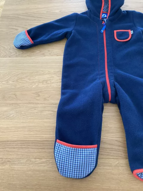 Finkid Fleece-Overall Puku navy/red Gr. 70/80, 6-12 Mon. 3