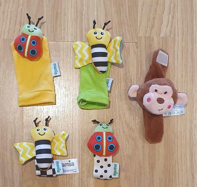Deardeer baby infant animal wrist and hot sale feet rattles