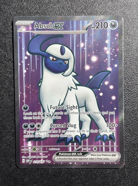 Pokemon TCG - Absol EX - 214/197 - Obsidian Flames - Full Art Ultra Rare - Mint