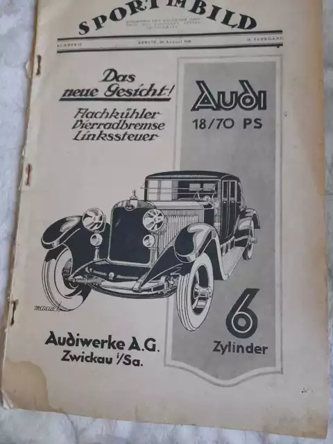 1925 August  Sport Im Bild Zeitschrift  Original Illustrierte Antik Selten Buch