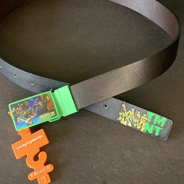 Youth TMNT Teenage Mutant Ninja Turtles Belt Size Large Reversible Defects
