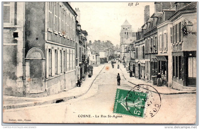 58 COSNE SUR LOIRE - la rue de saint agnan
