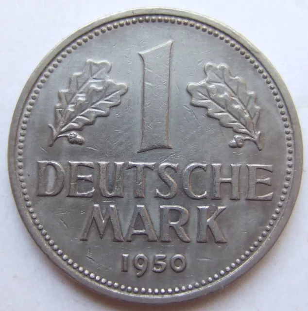 Moneta Rfg 1 Tedesco Marchi 1950 D IN Extremely fine