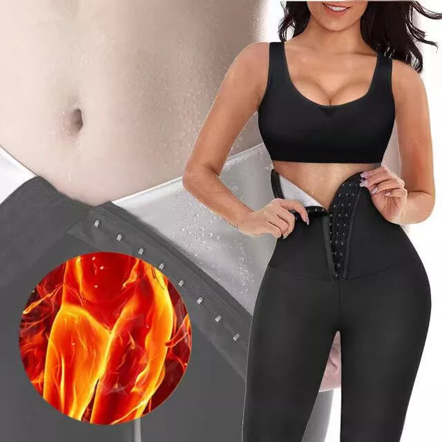 Women Waist Trainer Sweat Sauna Pants Body Shaper Slimmer Pants Tummy Hot Thermo 3