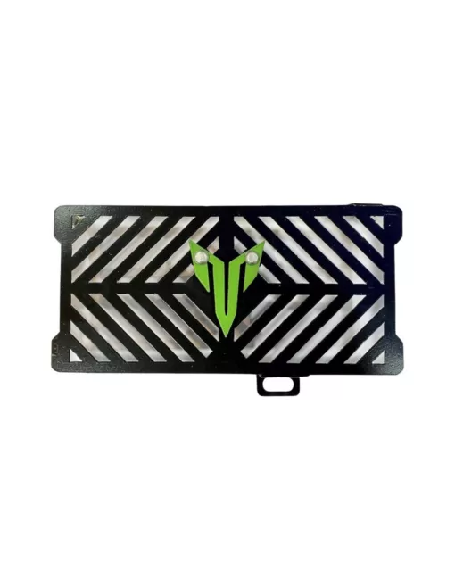 MT 15 Radiator Guard Heavy Black Green Universal Bike Part