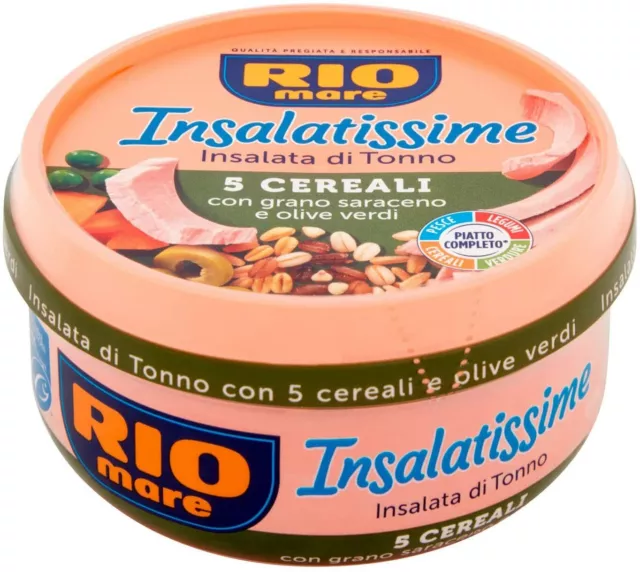 RioMare Insalatissime 5 Cereali e Tonno con Grano Saraceno e Olive,1 lat da 220g 2