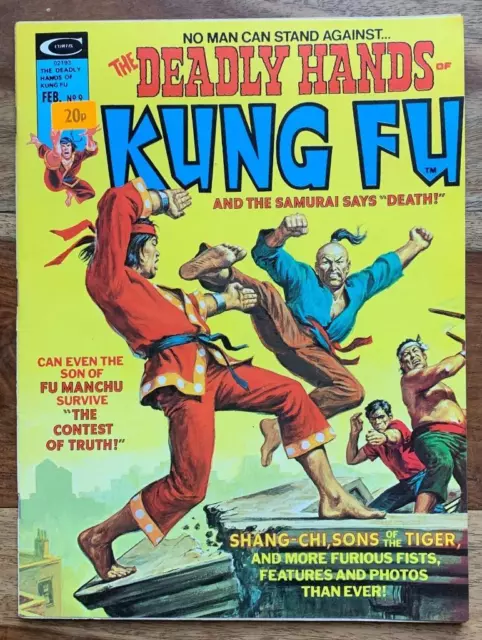 Deadly Hands of Kung Fu #9 Magazine. (Marvel 1975) VF/NM condition