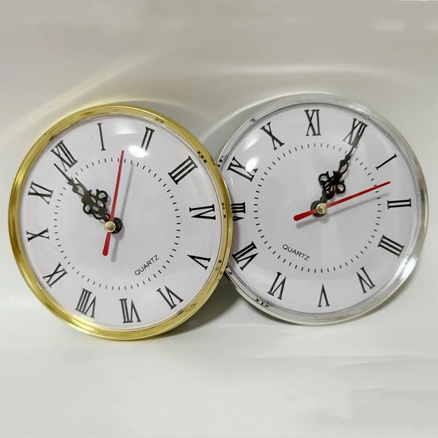 Elegante inserto orologio 130 mm con preciso movimento silenzioso e numeri roman