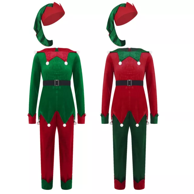 Kids Unisex Christmas Outfits Cosplay Tops With Pants New Year Dress Up Cute