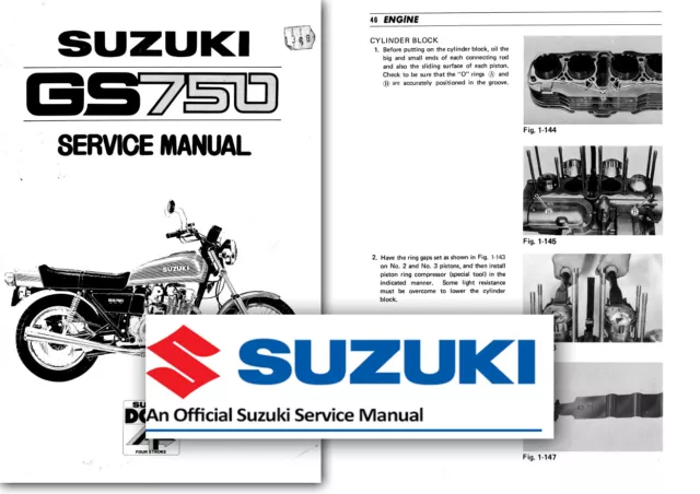 Suzuki GS750 GS750E Workshop Service Manual 750 GS Shop Factory