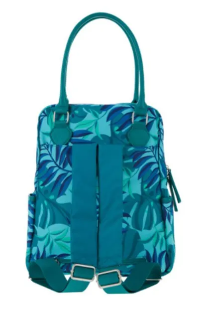 Samantha Brown To-Go Convertible Crossbody BACKPACK  RFID-Tropical PALM LEAF 4