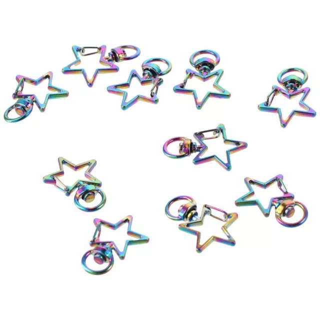 10pcs Sternform Pentagramm Hummer verschluss Dreh verschluss haken  Frauen