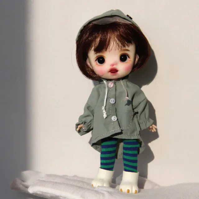1/12 mini bambola BJD carina bambola fatta a mano trucco viso realistico per ragazze giocattolo