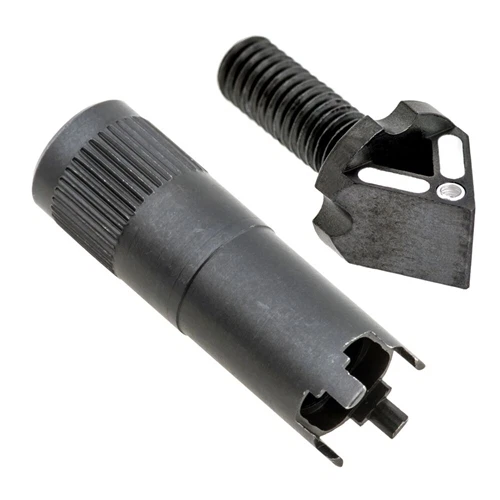 Blitzkrieg Components Chevron Front Sight Post - White Stripe w/Grow-In-Dark Dot 2