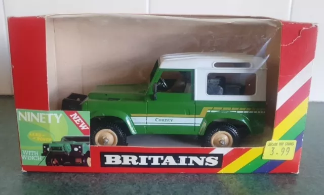 Britains Farm Land Rover  County Green Diecast Vehicle Car 9512 Boxed