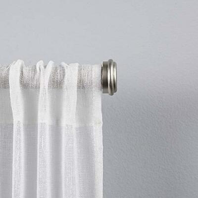 Exclusive Home Curtains Topper 1" Curtain Rod and Coordinating Finial Set,