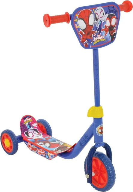 Monopattino A Tre Ruote Deluxe Spidey E I Suoi Fantastici Amici – Sicuro, Antiscivolo E Regolabile In Altezza Per Bambini Fino A 20 Kg