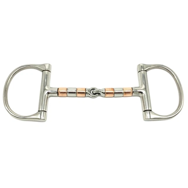 Premium Full Cheek Double Joint Bit Stainless Steel Copper Mouth 13cm Length