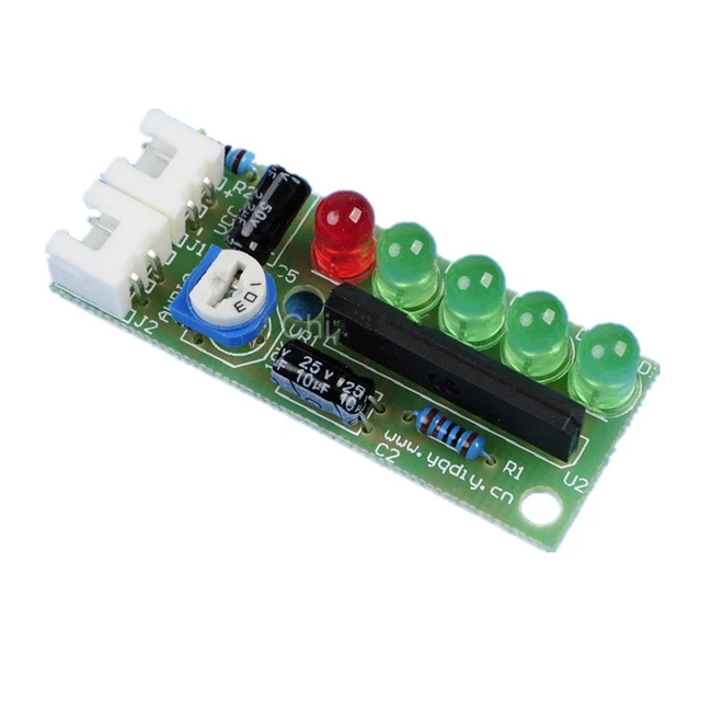 KA2284 Audio Level Indicator DIY Electronic Kit Parts 5mm RED Green LED 3.5-12V