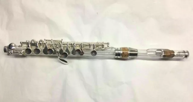 Crystal and silver PICCOLO with case BRAND new perfect c key