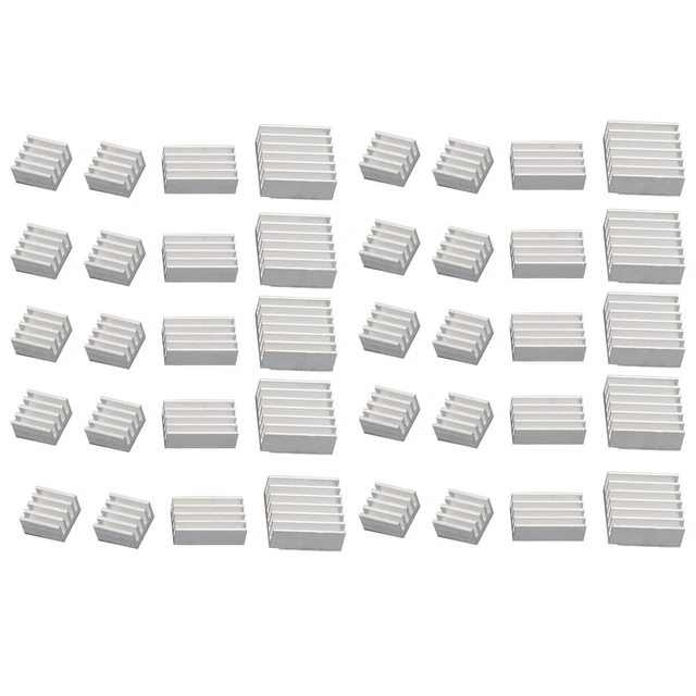 Aluminum Heatsink 40PCS Radiator Cooler Kit + Sticker Raspberry Pi 4B Model AUS 2