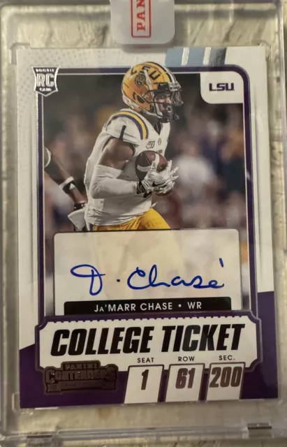 2021 Panini Contenders Draft Picks Ja’Marr Chase RC Auto