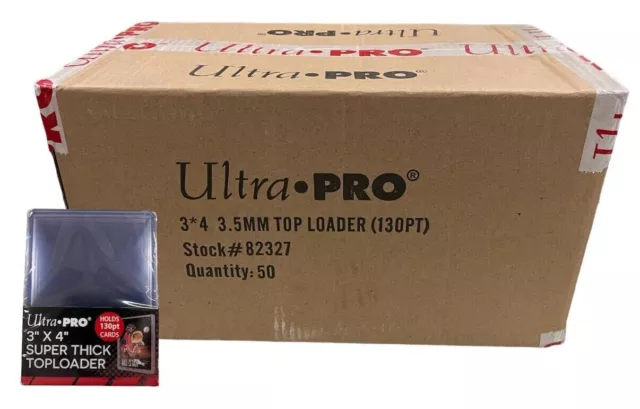 Ultra Pro 3x4 130pt Toploaders 82327 New Top Loaders
