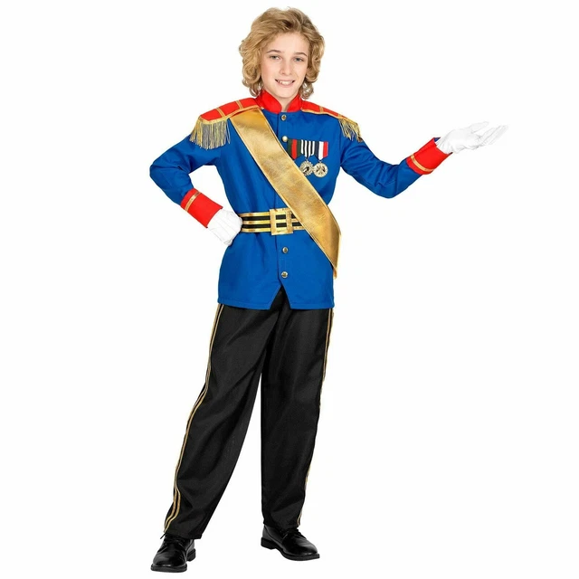 COSTUME PRINCIPE AZZURRO Cenerentola Tg. 4/5 Anni Widmann Vestito Carnevale  EUR 40,50 - PicClick IT