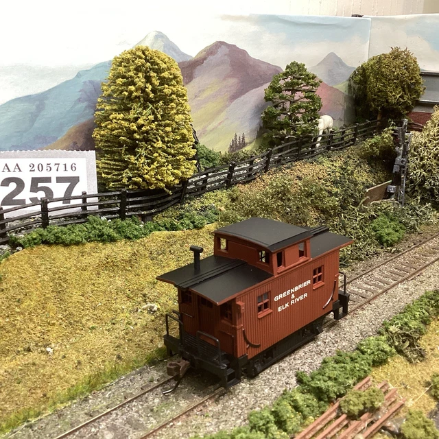BACHMANN HO SILVER Series #18436 Bobber Caboose Greenbrier & Elk River ...