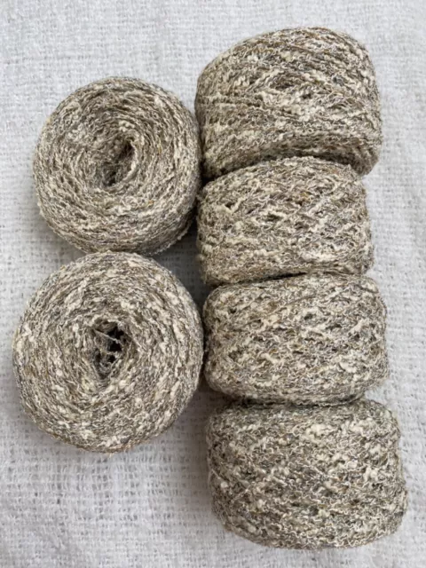 KNITTING CROCHET JOB LOT YARN CAKES 475g BOUCLE BUNDLE