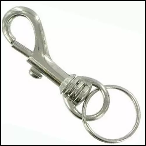 Metal Belt Clip Metal Hipster Keychain Keyring Key Fob Wallet Holder Chain Ring