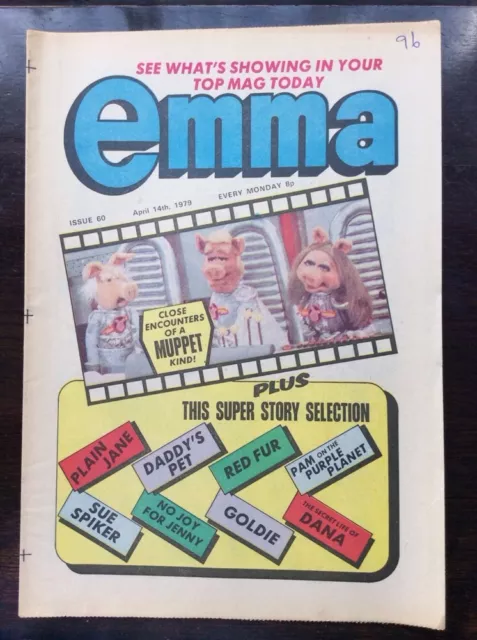 Emma Comic. 14 April 1979. No. 60.  Vfn+/Nr Mint Condition. David Essex Factfile