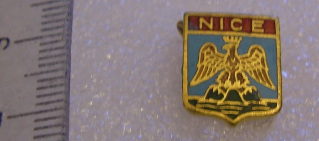 Ancien INSIGNE BADGE BLASON NICE Emaillee