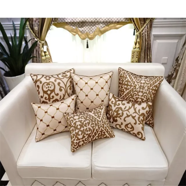 Luxury Cushion Cover Pillow Case European Embroidery Cushions Sofa Seat Pillows