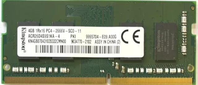 DDR4 SODIMM 4GB 8GB  DDR4-2400 DDR4-2666  DDR4-3200 Kingston Hynix Crucial ADATA