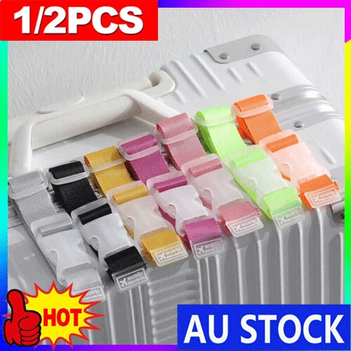 Travel Luggage Case Straps Suitcase Clip Protect Belt Adjustable Buckle Strap RL