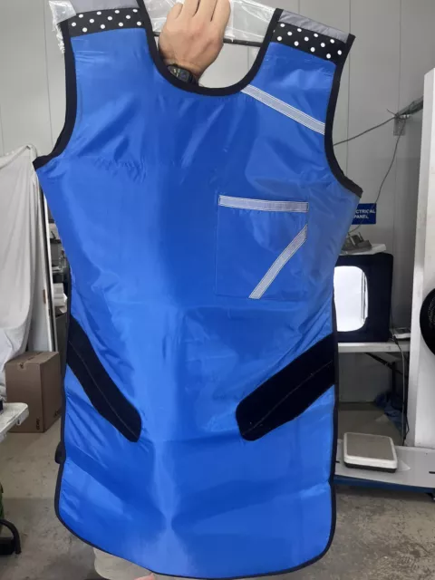 Xray Protective Apron .5mm Lead Equivalent Protection with Hanger (Blue)