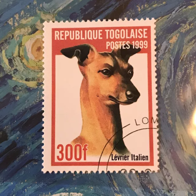 Italian Greyhound Dog Stamp Dogs Collectible Dog24