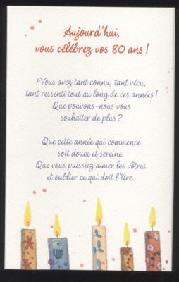 Neuf Carte Anniversaire 40 Ans Enveloppe 10 Cartes Achetees Port Gratuit Eur 1 00 Picclick Fr