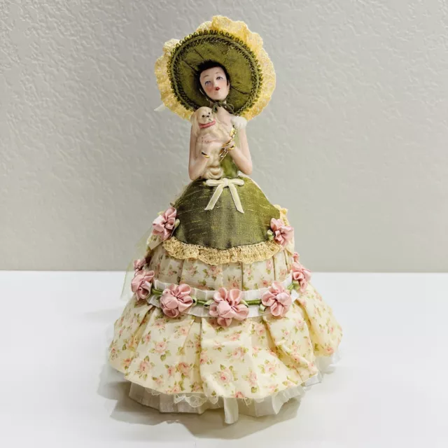 Lee's Pin Cushion Dresser Dolls Sew Unique Designs Lady Hat Dog Lee Ann Everetts