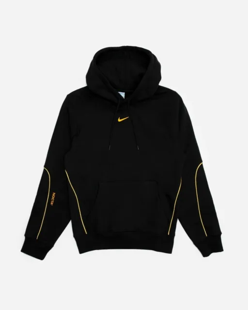 Nike Drake Nocta Pullover Hoodie Black Yellow DA3920-010 - Large