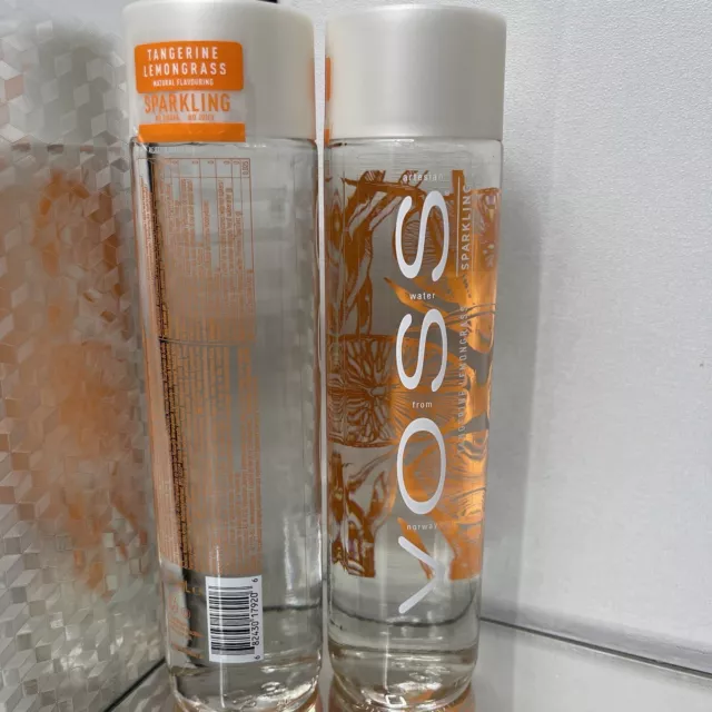 Voss Sparkling Water Tangerine & Lemongrass (Glass) - 375ml  Single Sealed