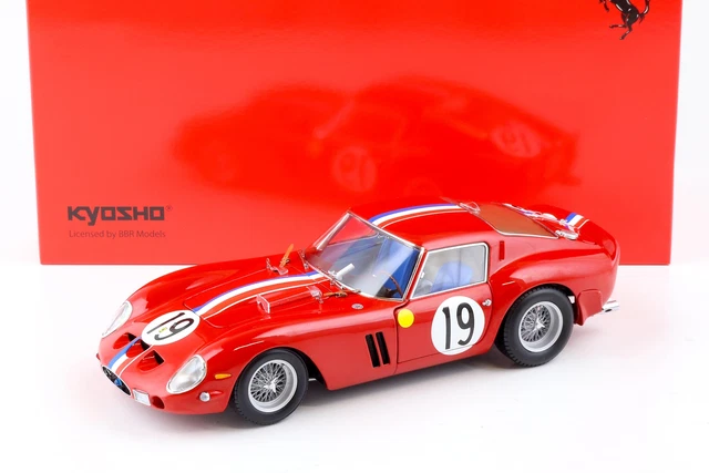 Kyosho Ferrari 250 GTO #19 Le Mans 1962 - Noblet/Guichet - Échelle 1/18