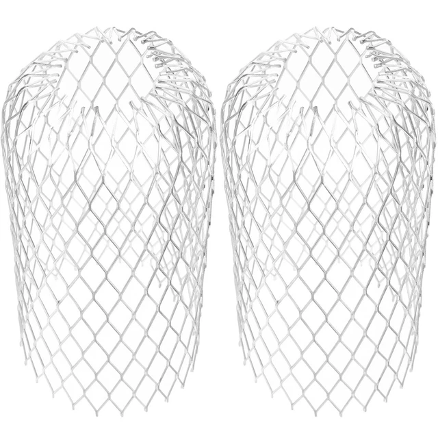 4 piezas filtro de hoja canalón de aluminio bajante pantalla filtro colador plata