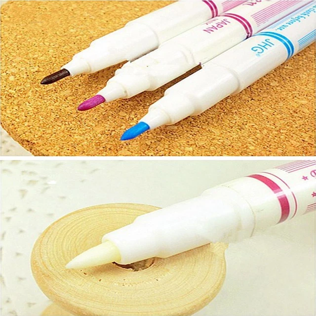 Pluma borrable soluble en agua con marcador de tela de doble cabeza Home Disappear