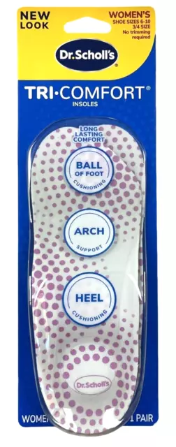 Dr. Scholl's Comfort Tri-comfort Insoles For Women - Size (6-10