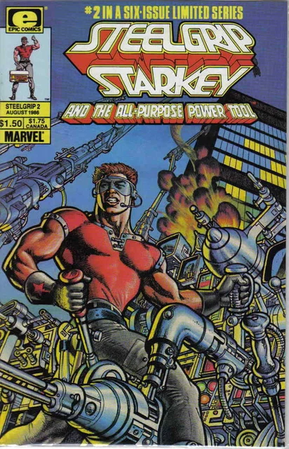 Steelgrip Starkey #2 August 1986 Epic Comics Marvel Comic Book (FN/VF)