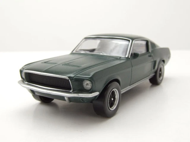Ford Mustang 1973 Bleu, Maquette Auto World 1/18, Capot Et Portes Ouvrants